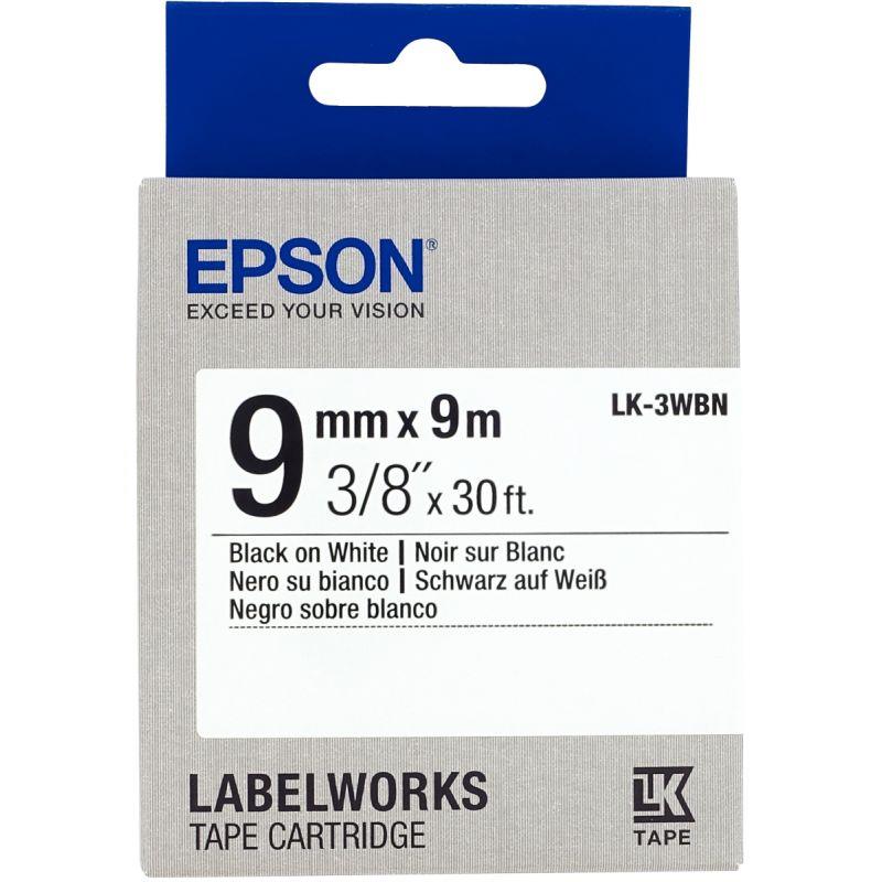 Image de  Recharge EPSON LK  9mmx9m noir/blanc 