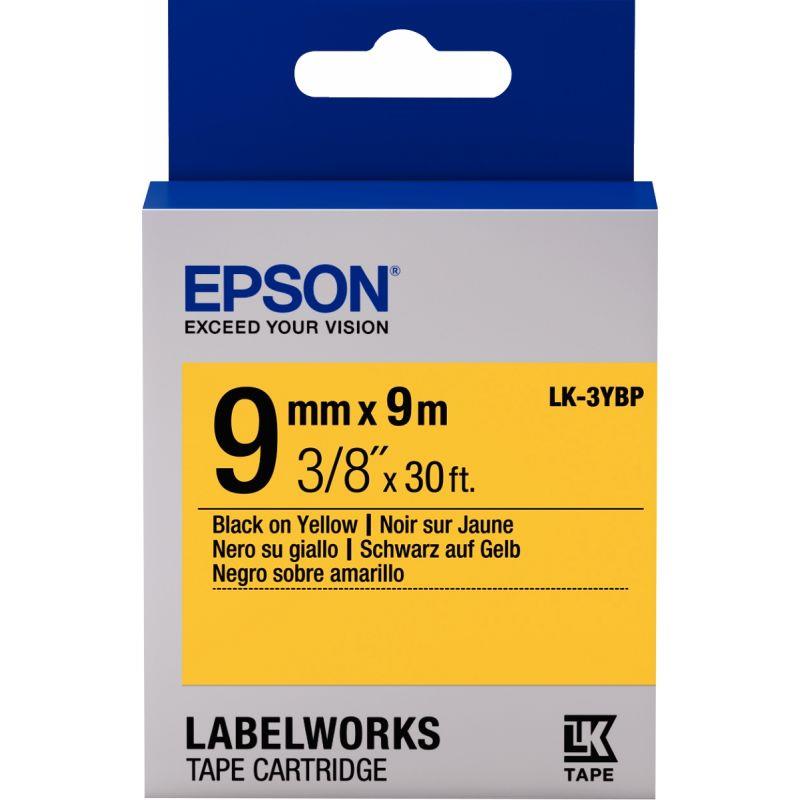 Image de  Recharge EPSON LK 9mmx9m noir/jaune 