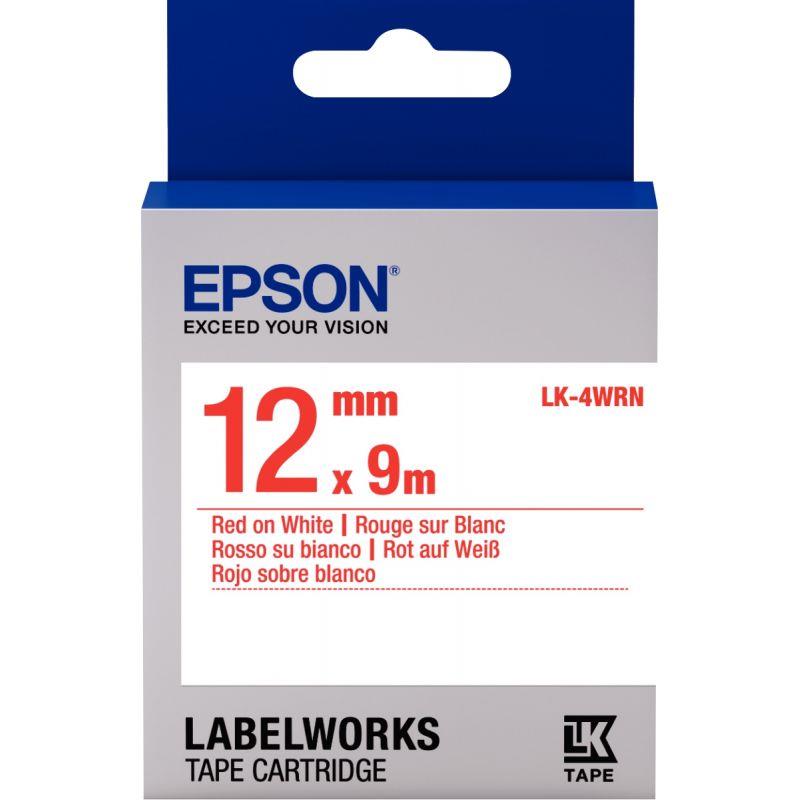 Image de  Recharge EPSON LK 12mmx9m rouge/blanc 