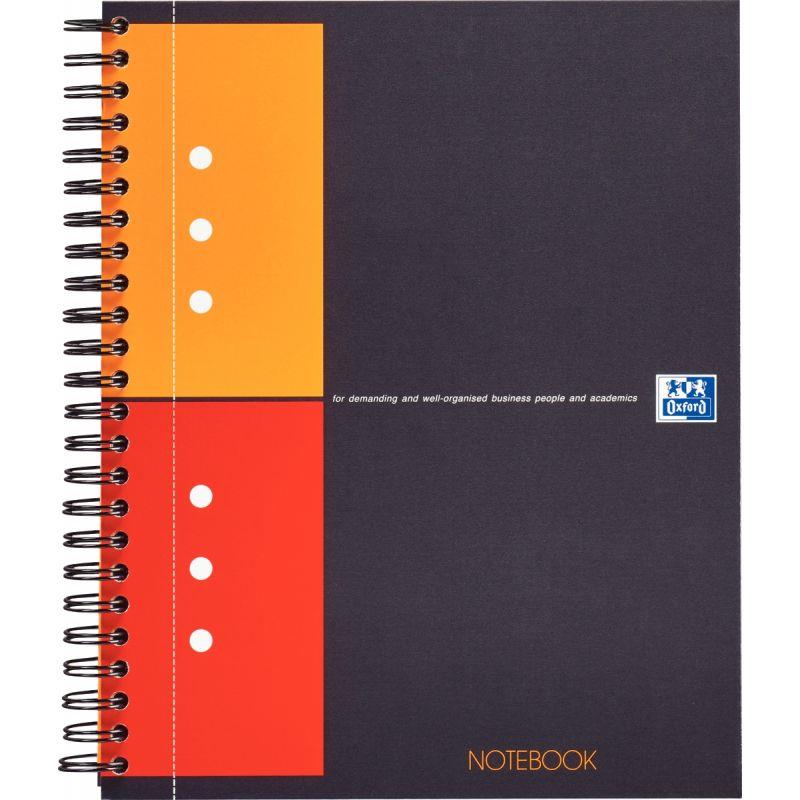 Image de  Cahier à reliure intégrale NOTEBOOK format A5+ quadrillé 5x5, 160 pages perforées 