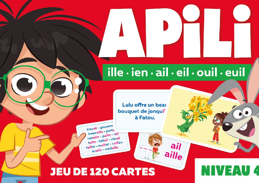 Image de  Jeu de 120 cartes apili niveau  4 