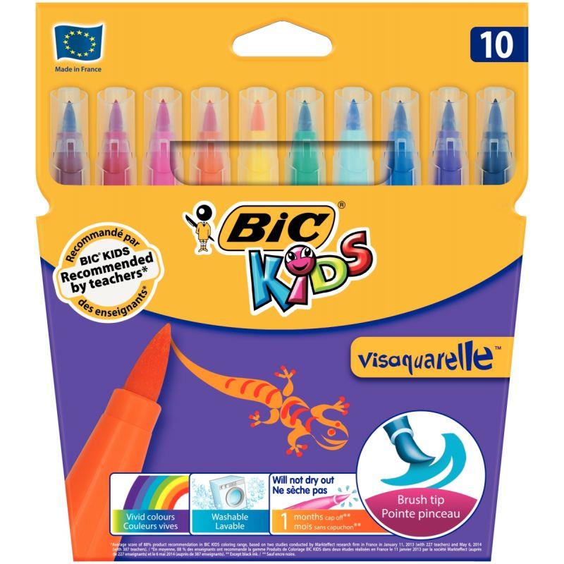 Image de  Pochette de 10 feutres Visaquarelle assortis 