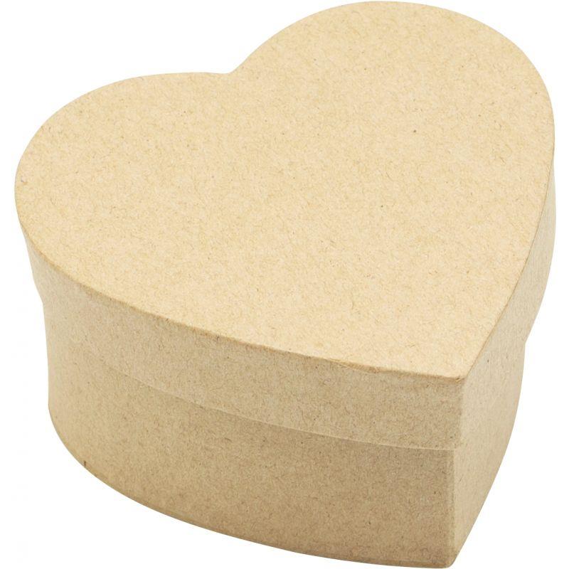 Image de  Lot de 10 boîtes forme cœur en carton 