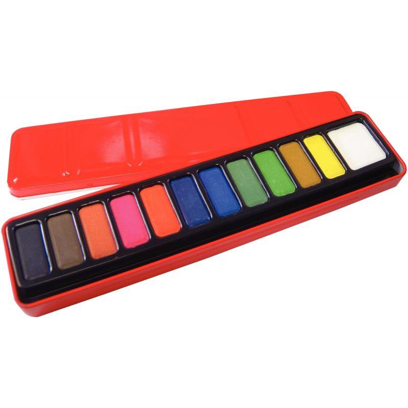 Image de  Boîte de 12 godets d''aquarelle 
