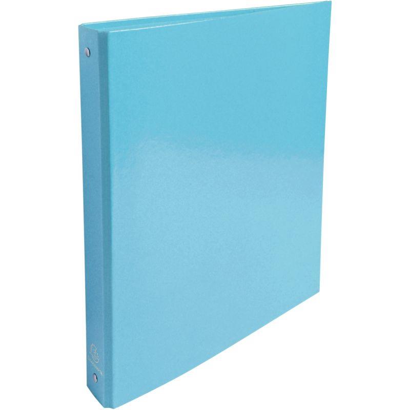Image de  Classeur 4 anneaux en carte pelliculée IDERAMA, format A4, dos 4 cm, bleu 