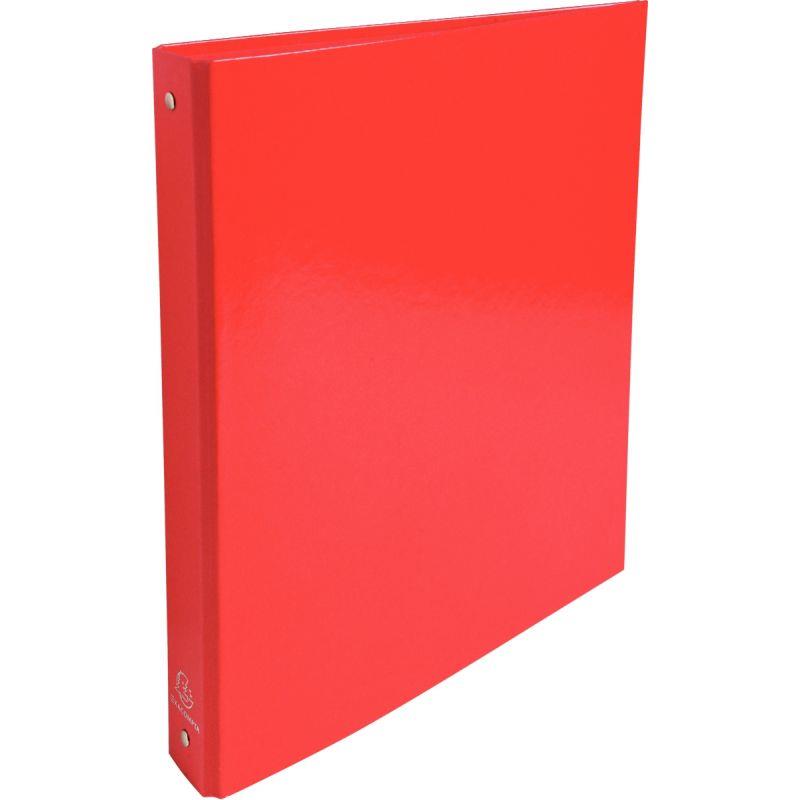 Image de  Classeur 4 anneaux en carte pelliculée IDERAMA, format A4, dos 4 cm, rouge 
