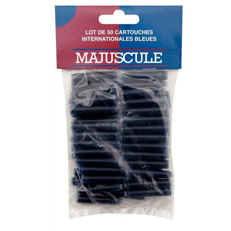 Image de  Sac de 50 cartouches d''encre Majuscule bleues 