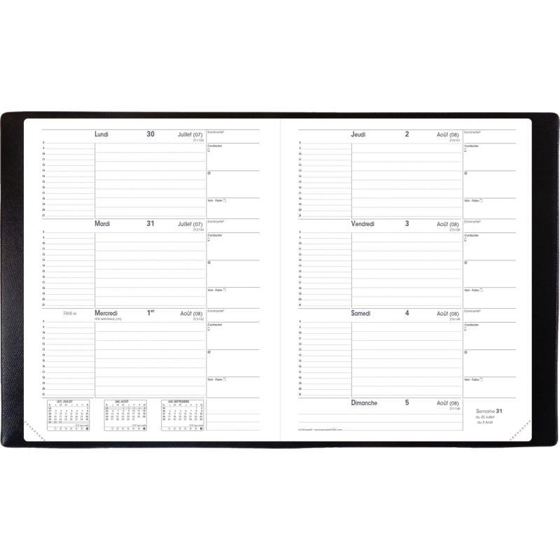 Image de  Agenda semainier Le principal noir 