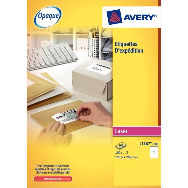 Image de  Pochette de 800 étiquettes adhésives blanches laser 99,1x67,7mm 