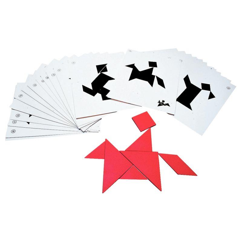 Image de  Sachet de 28 fiches modèles pour tangram 