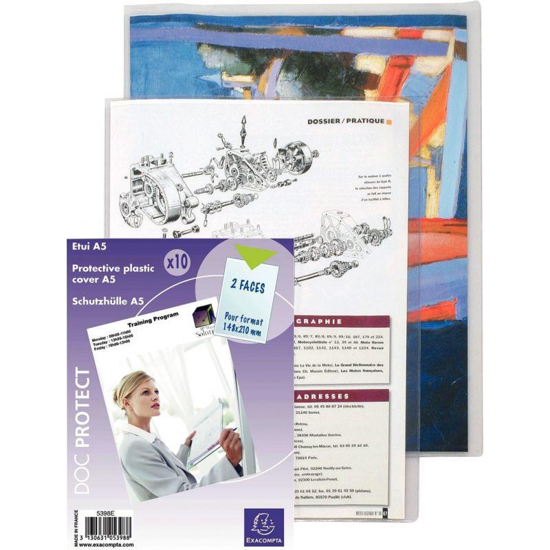 Image de  Lot de 10 étuis en PVC 14/100ème pour format 24x32 cm 
