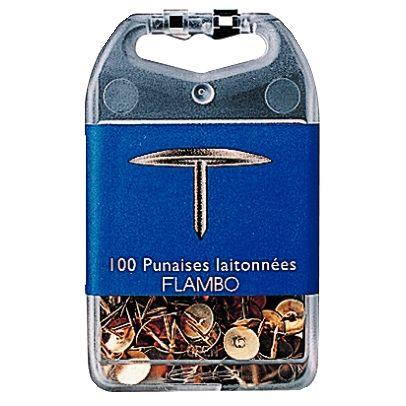 Image de  Boite de 100 punaises dimaètre 9mm doré CAPSA 