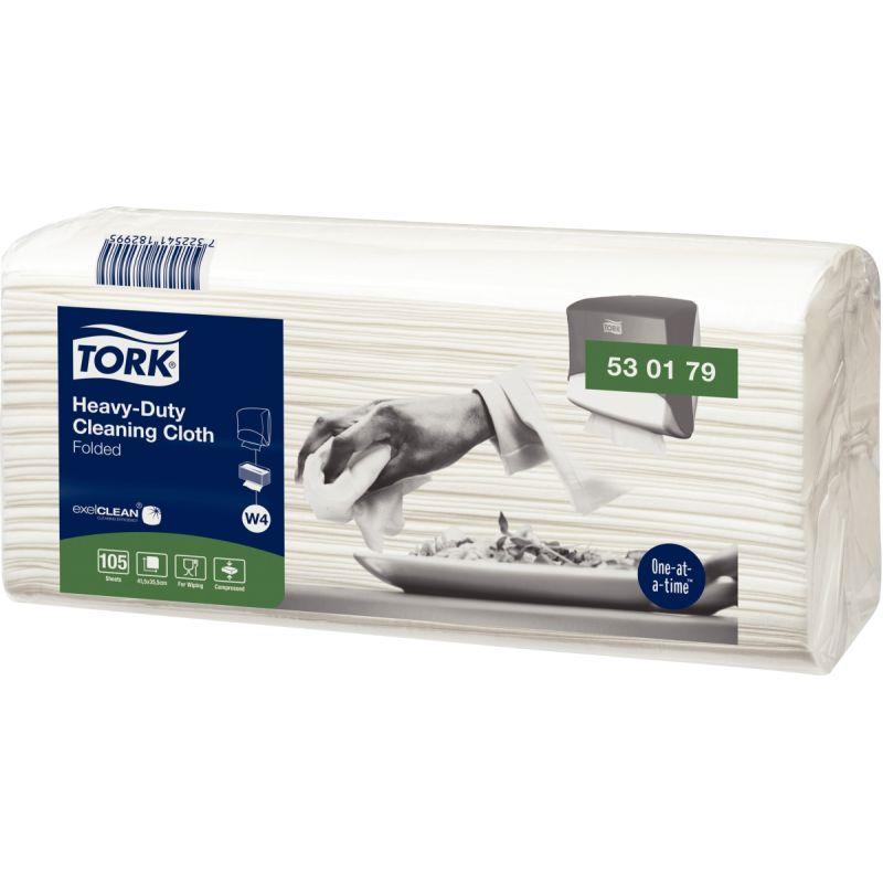 Image de  Paquet de 105 chiffons multi-usages ultra-résistant blanc 