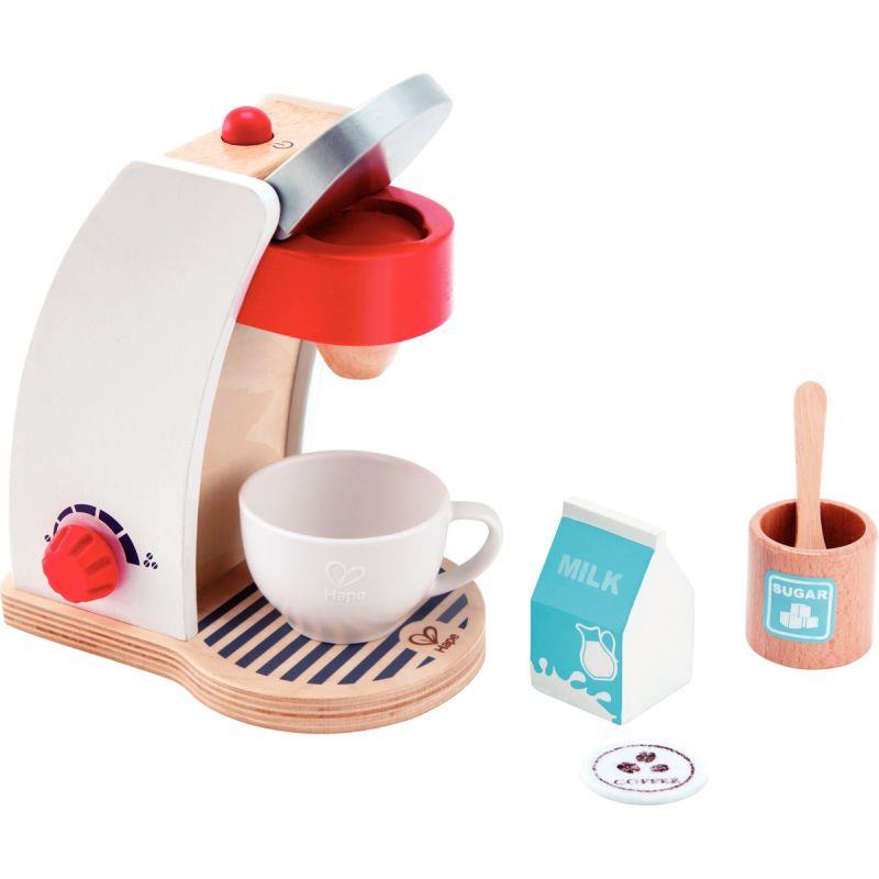 Image de  Machine à expresso en bois blanc + accessoires 