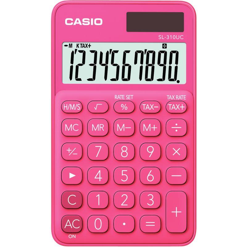 Image de  Machine à calculer de poche Casio 10 chiffres SL-310UC corail 