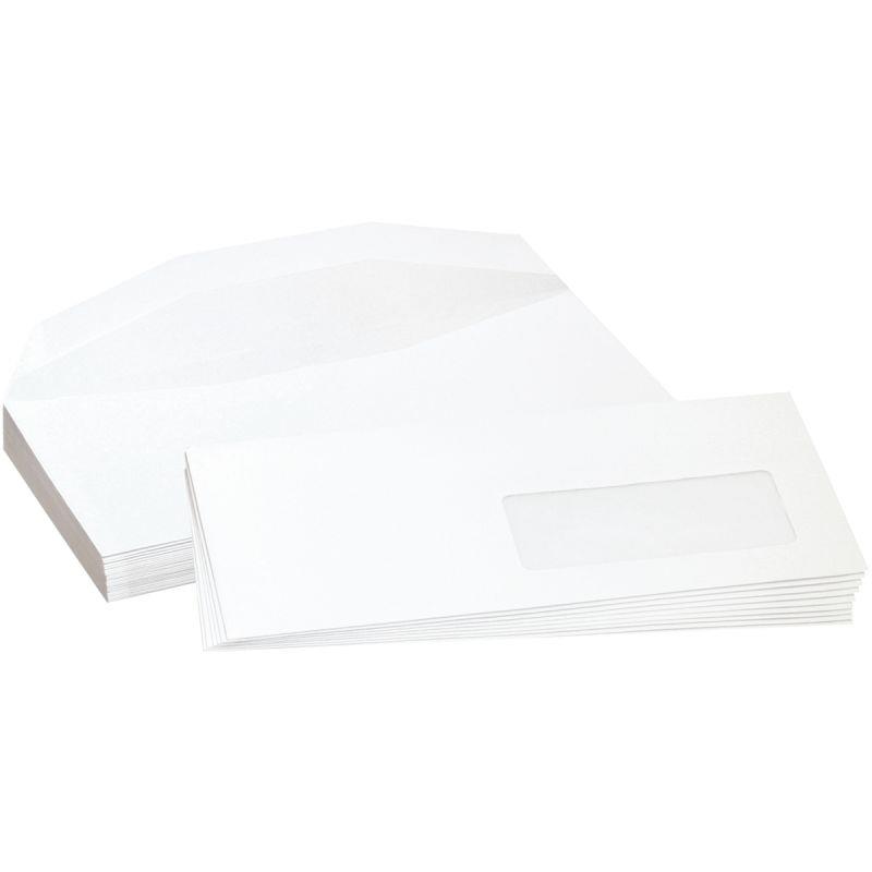Image de  Boite de 1000 enveloppes blanches 162xx229mm 80g mécanisables fenêtre 45x100mm 