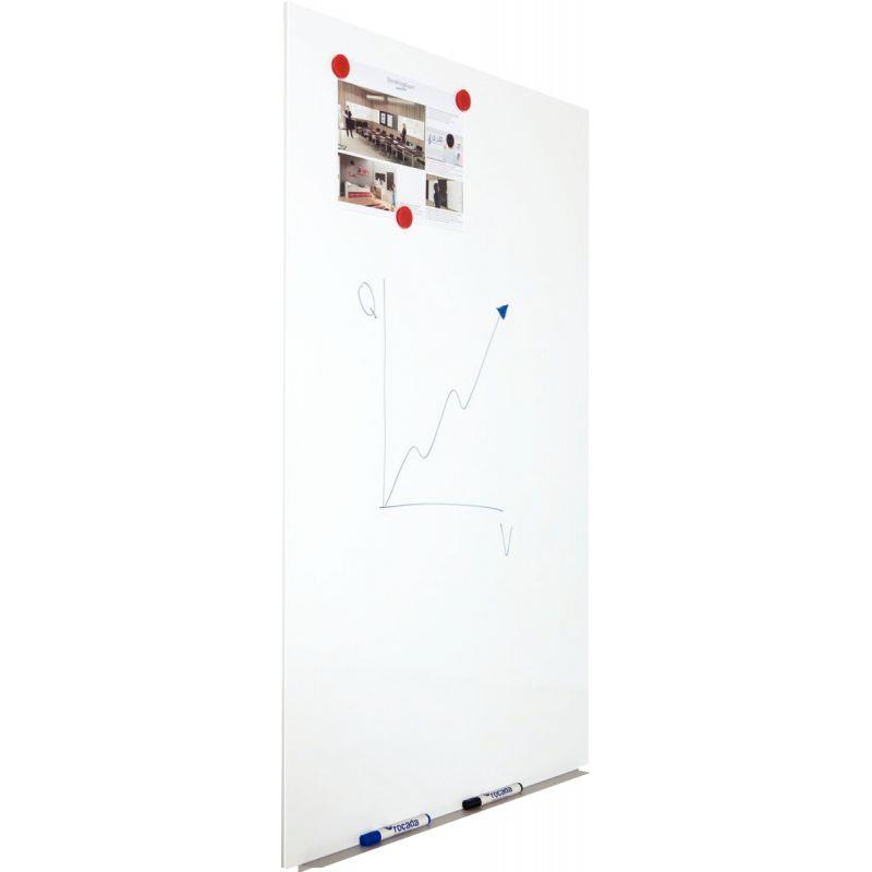 Image de  Tableau blanc magnétique sans cadre Skin 150x100cm 