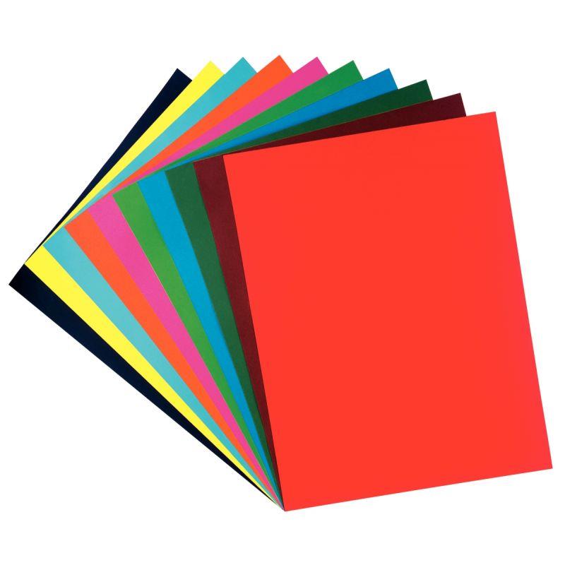 Image de  Paquet de 50 feuilles CARTOLINE 50x65cm 130g assortis 