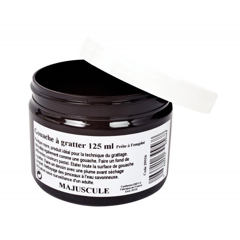 Image de  Pot de 125 ml de gouache à gratter MAJUSCULE 