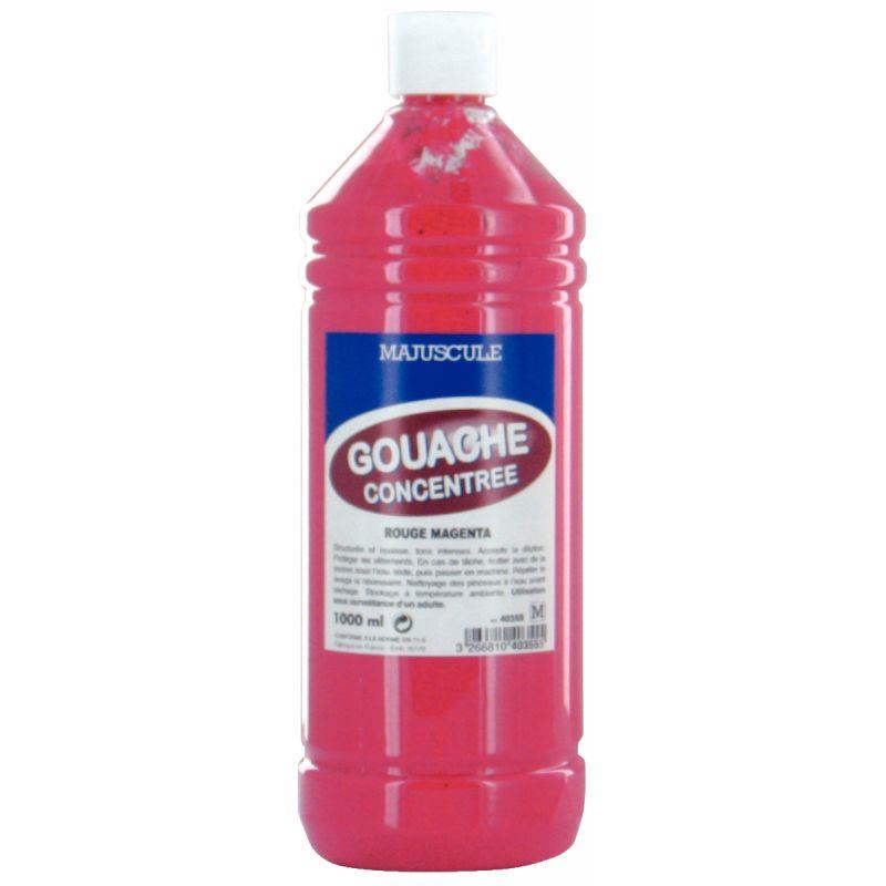 Image de  Flacon 1L de gouache concentrée MAJUSCULE, coloris magenta 