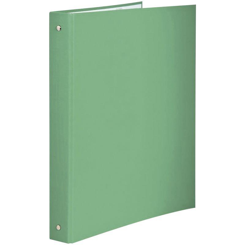 Image de  Classeur 4 anneaux en carton plastifié, format A4, dos 4 cm, vert 