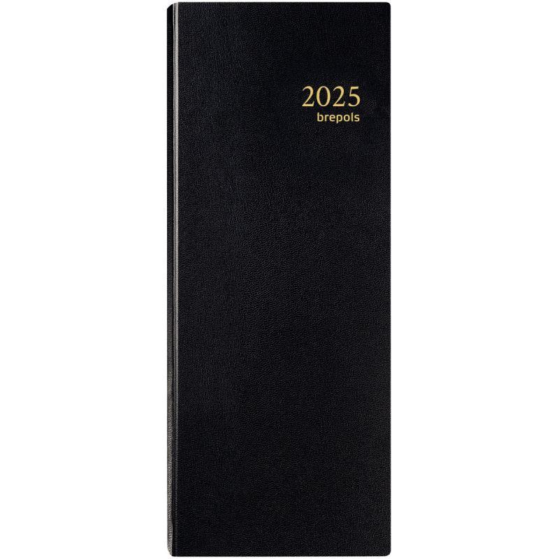 Image de  Agenda long 1 jour par page travers noir 
