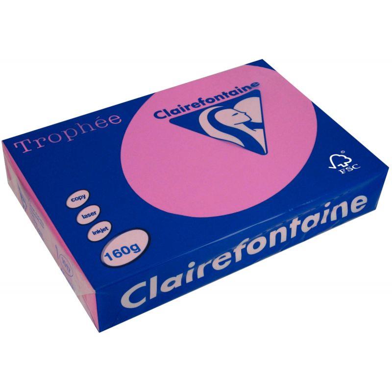 Image de  Paquet de 250 feuilles format A3 160g fuchsia CLAIREFONTAINE 