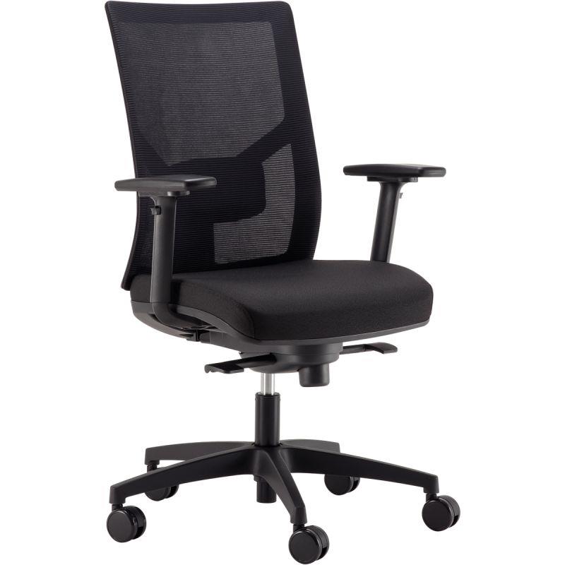 Image de  Fauteuil Eleganze dos noir/assise noir 