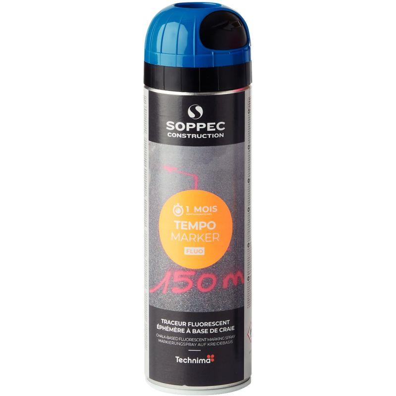 Image de  Bombe 500ml marquage éphémère bleu 