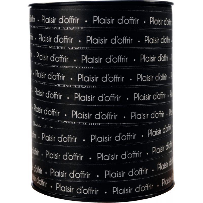 Image de  Bobine de bolduc Plaisir d''offrir 250m x 10mm couleur coloris  Noir et blanc 