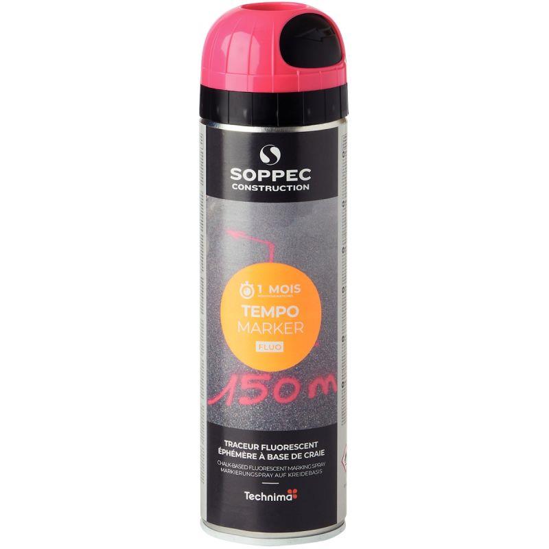 Image de  Bombe 500ml marquage éphémère rose 