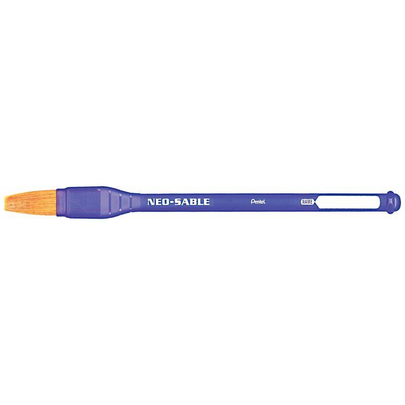 Image de  Brosse KAMIKAZE N° 14 poils synthétiques très résistants manche plastique solide ( sans PVC ) 