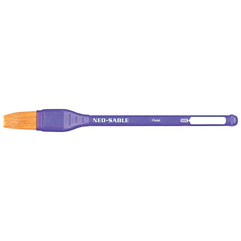 Image de  Brosse KAMIKAZE N° 18 poils synthétiques très résistants manche plastique solide ( sans PVC ) 