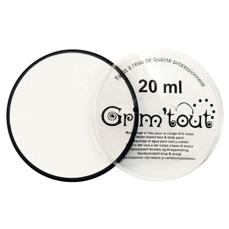 Image de  Galet de 20 ml de maquillage aquarellable GRIM''TOUT coloris blanc 