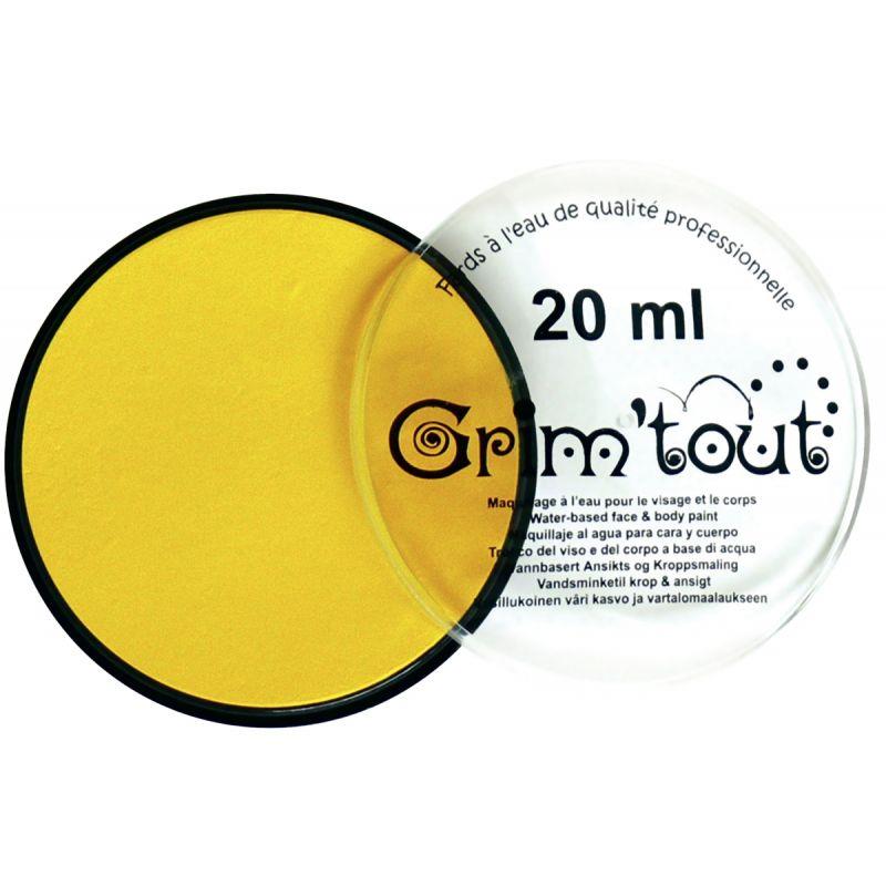 Image de  Galet de 20 ml de maquillage aquarellable GRIM''TOUT coloris jaune soleil 