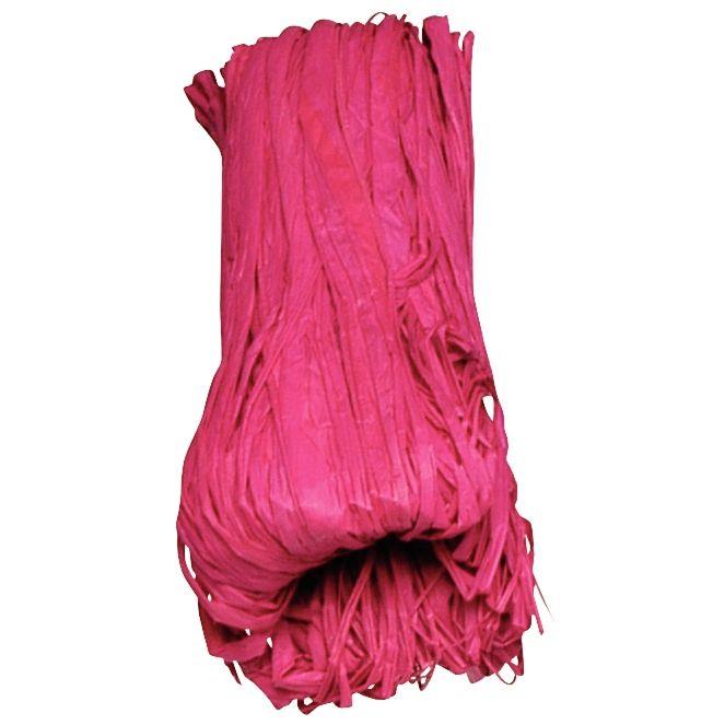 Image de  Pelote de 50 g de raphia végétal fuchsia 