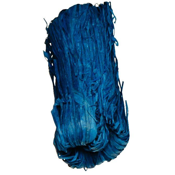 Image de  Pelote de 50 g de raphia végétal bleu 