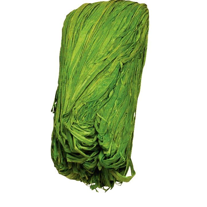 Image de  Pelote de 50 g de raphia végétal vert 