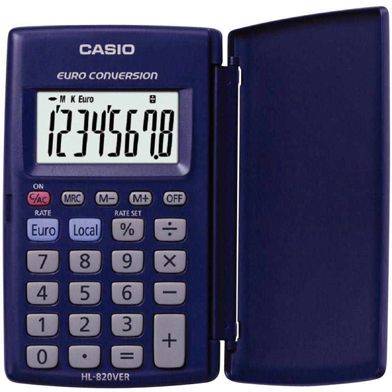 Image de  Machine à calculer de poche CASIO 8 chiffres HL820VER 