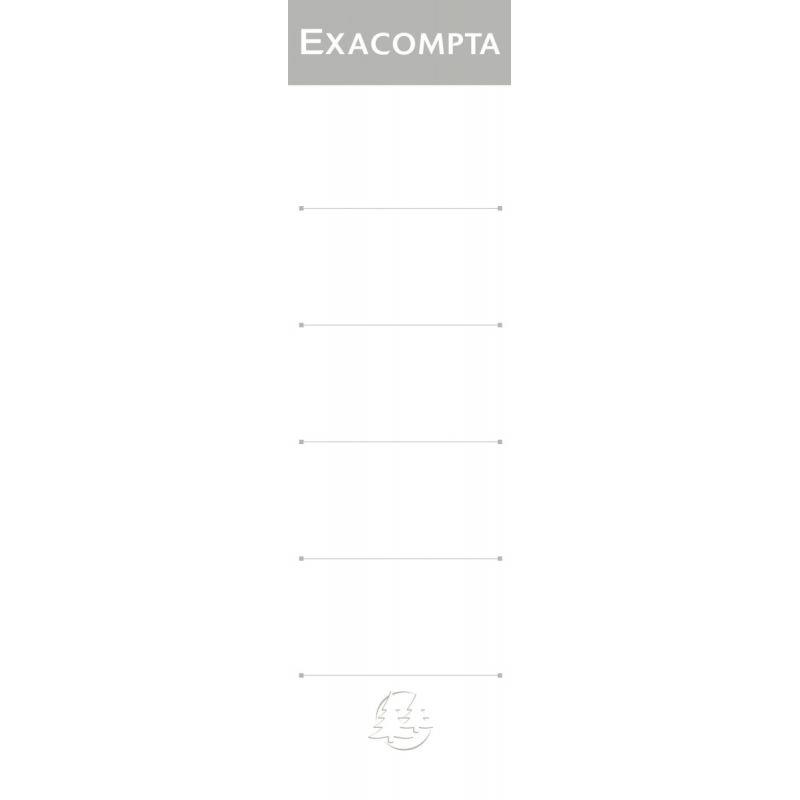 Image de  Paquet de 10 étiquettes cartonnées pour classeurs à levier dos large 
