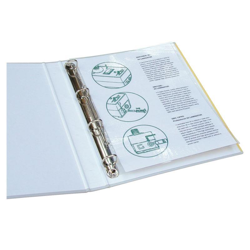 Image de  Boite de 100 pochettes à plastifier perforées A4 80 microns 