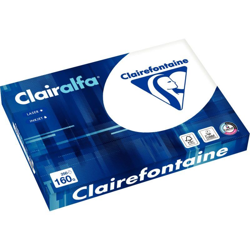 Image de  Paquet de 250 feuilles format A3 160g blanc CLAIRALFA 
