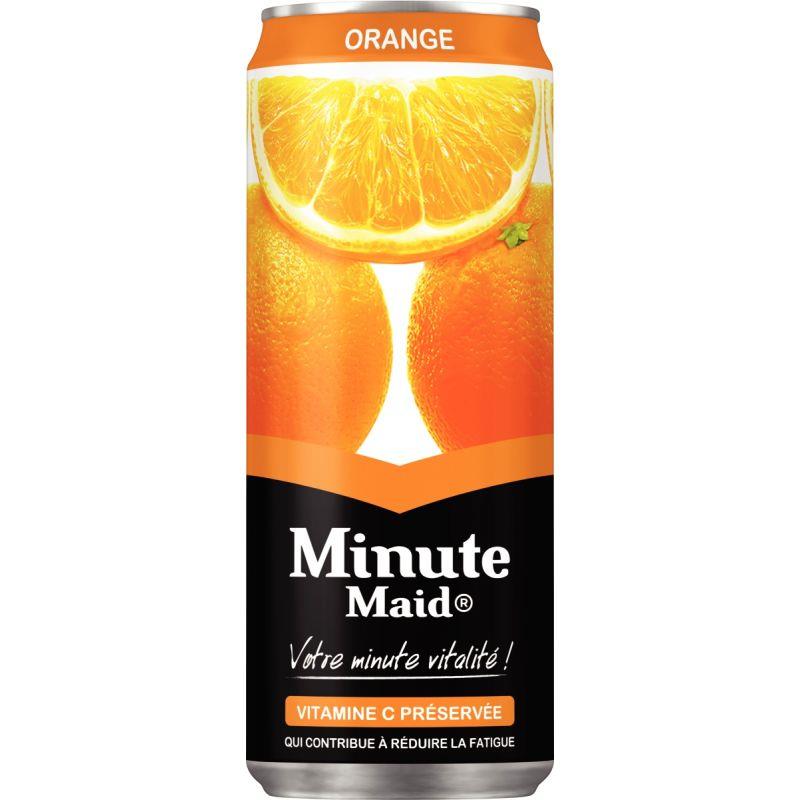 Image de  Lot de 24 canettes jus d''orange MINUTE MAID 33cl 