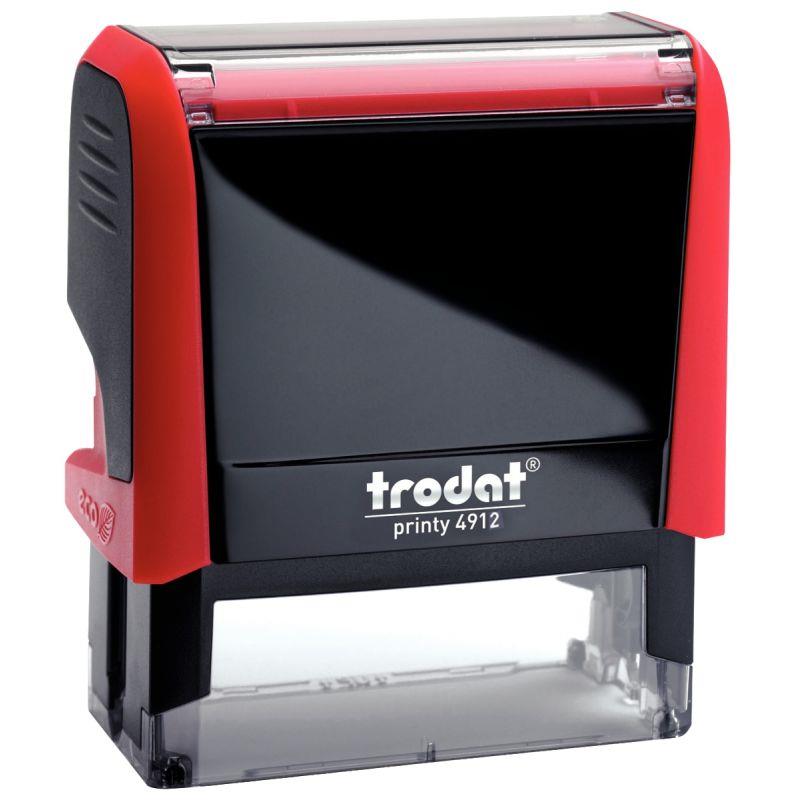 Image de  Timbre X-Print avec formule commerciale à encrage automatique COMPTABILISÉ encré coloris rouge 