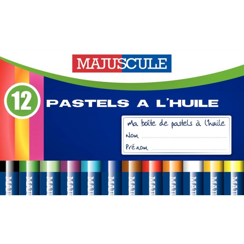 Image de  Boîte de 12 pastels à l''huile Majuscule 