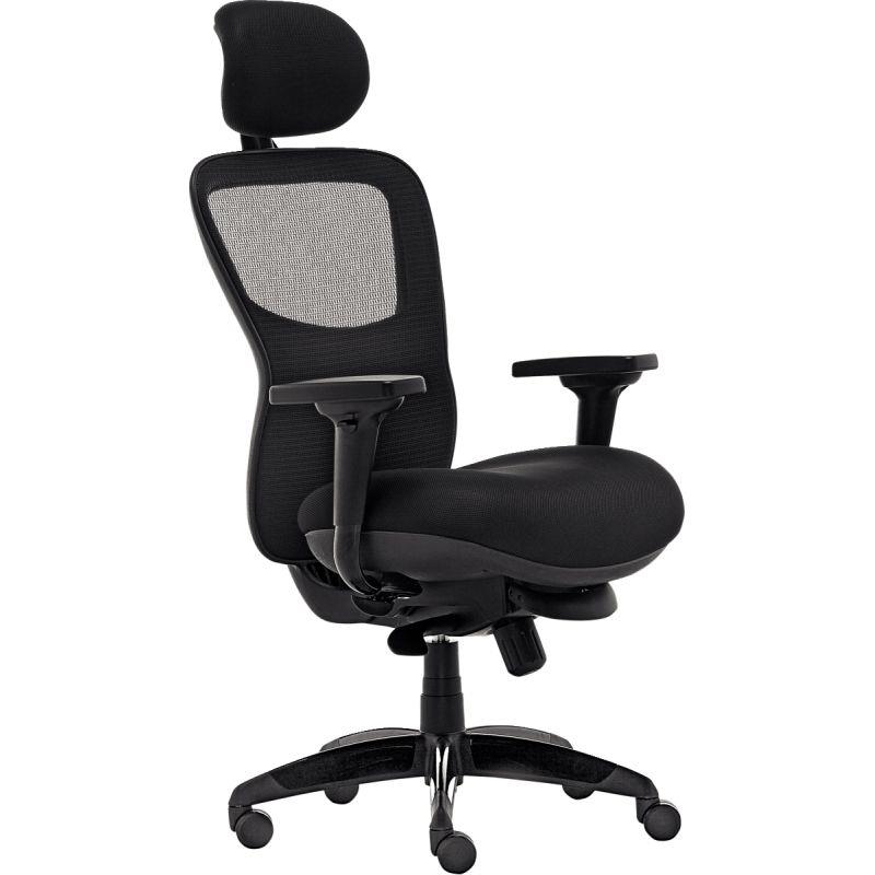 Image de  Fauteuil Nardo 24h avec tétière noir 
