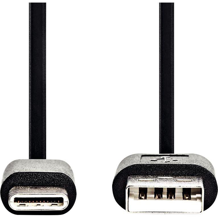 Image de  Cordon USB type A vers type C 1m noir 