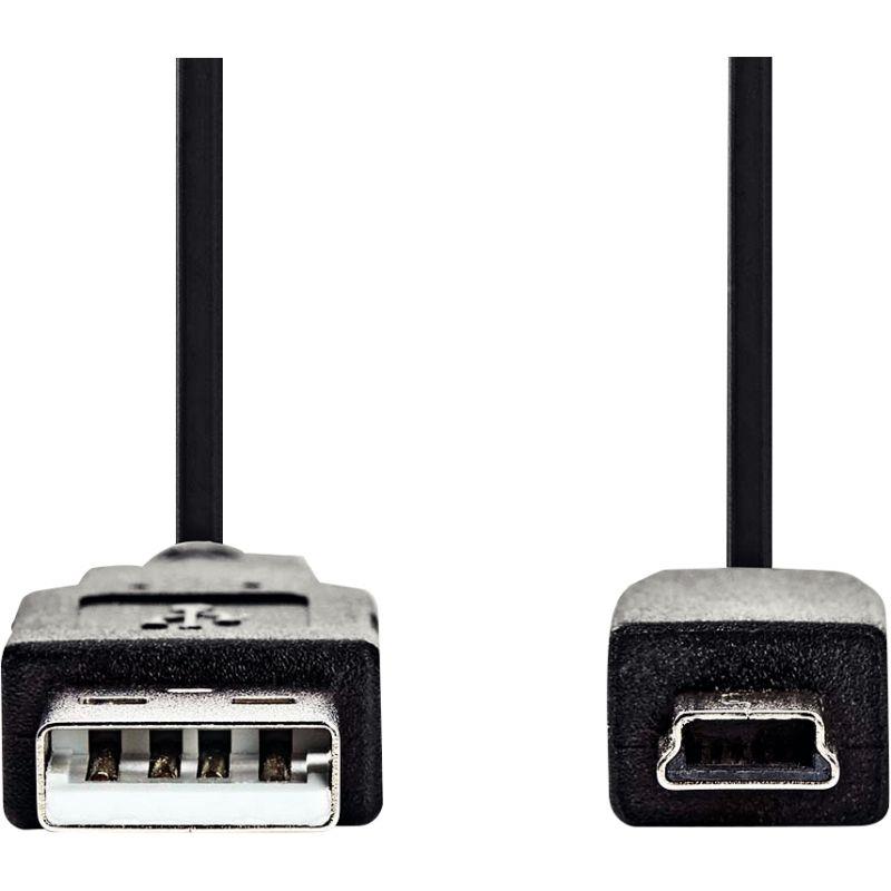 Image de  Cordon USB type A vers type mini USB B 1m noir 