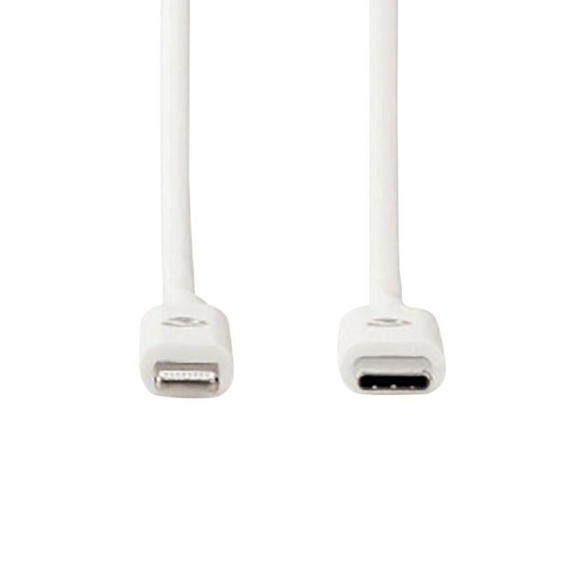 Image de  Cordon USB type C vers type Lightning 2m blanc 