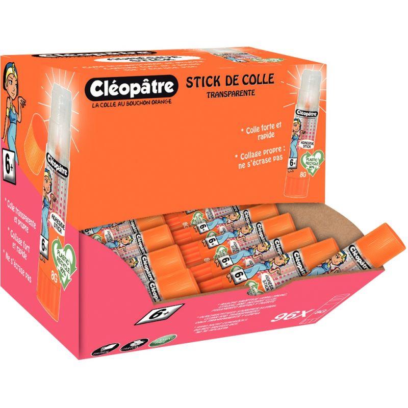 Image de  Box de 96 bâtons de colle transparente Adhésive 
